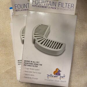 PIONEER White Fountain Filter Replacement Pack - 2 packs